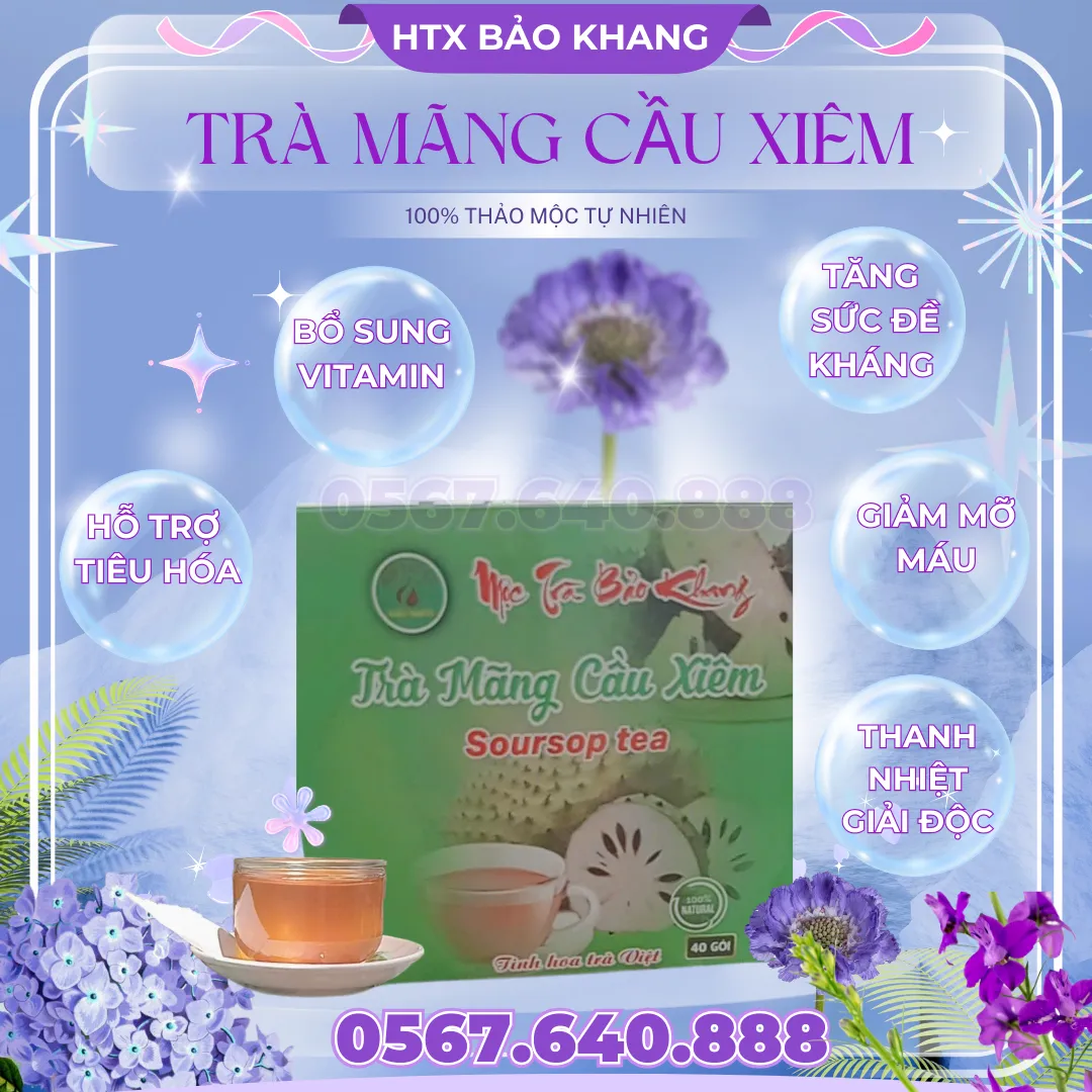 Trà Túi Lọc Trái Mãng Cầu Xiêm Bảo Khang