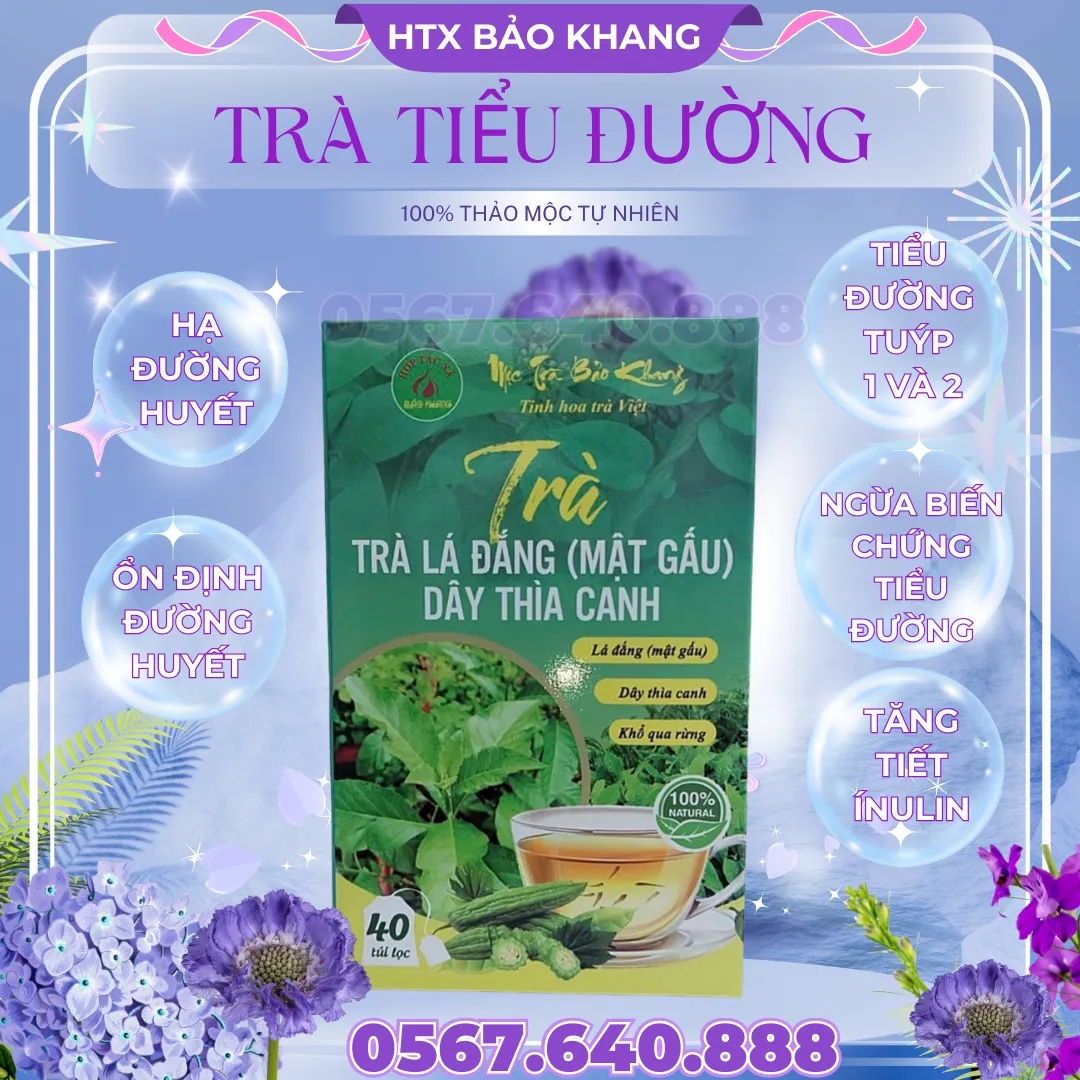 Trà Túi Lọc Lá Đắng (Mật Gấu) Dây Thìa Canh Bảo Khang (Tiểu Đường)