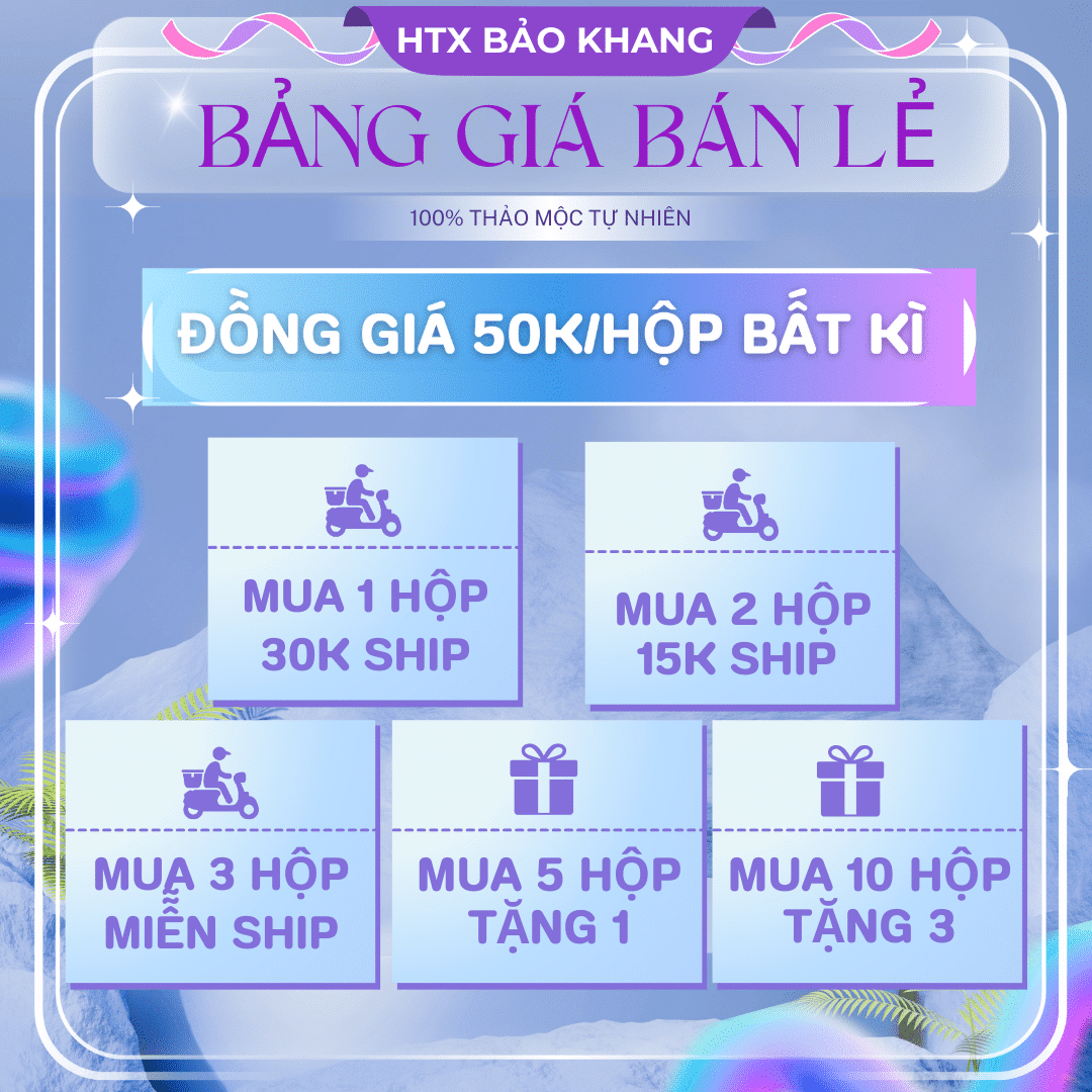 BẢNG GIÁ BÁN LẺ