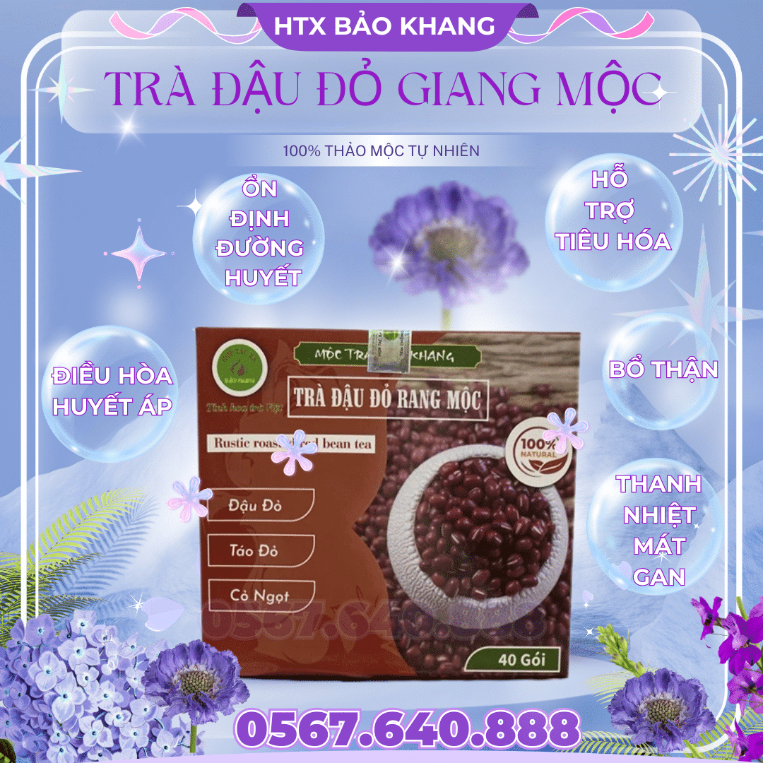 Trà Túi Lọc Đậu Đỏ Giang Mộc Bảo Khang
