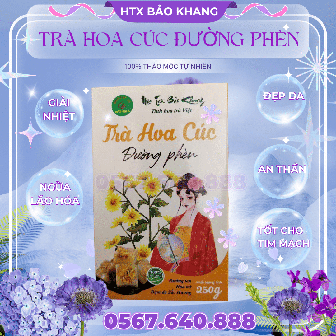 Trà Túi Lọc Hoa Cúc Đường Phèn Bảo Khang