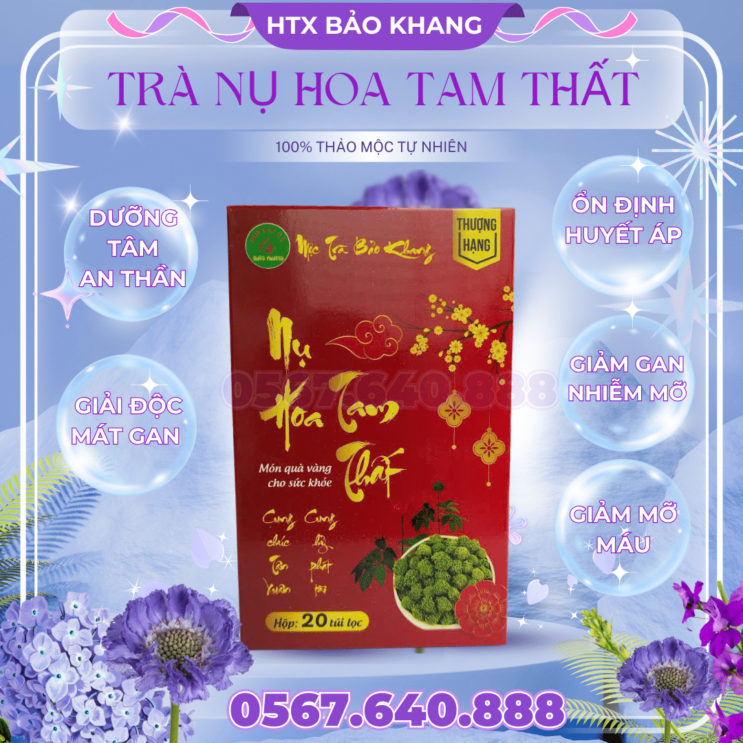 Trà Túi Lọc Nụ Hoa Tam Thất Bảo Khang