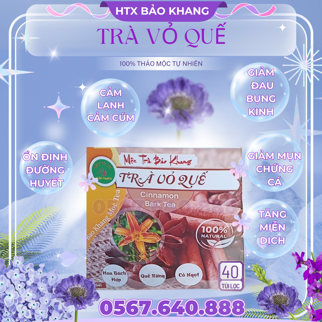 Trà Túi Lọc Vỏ Quế Bảo Khang