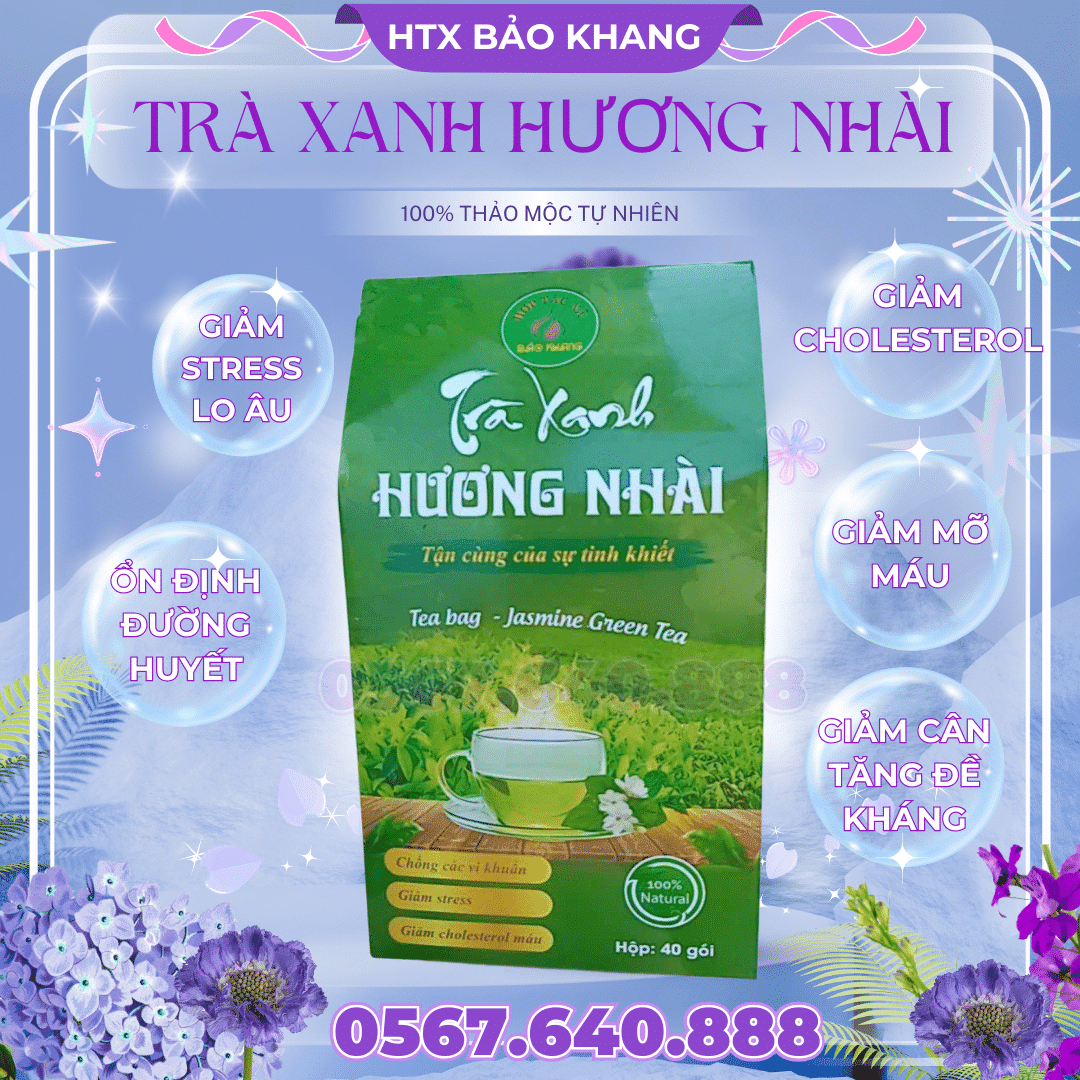 Trà Túi Lọc Trà Xanh Hương Nhài Bảo Khang