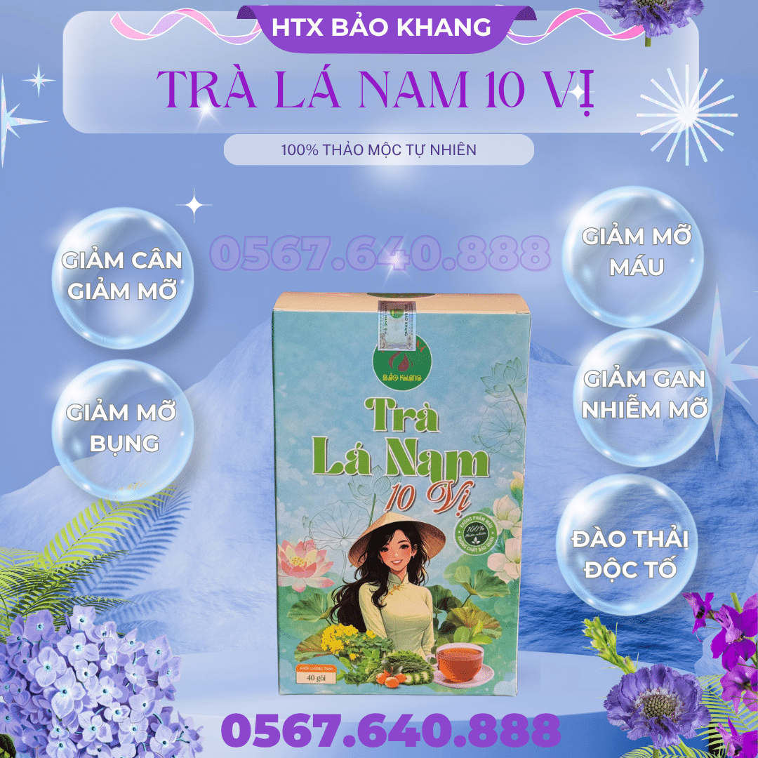 Trà Túi Lọc Lá Nam 10 Vị Bảo Khang