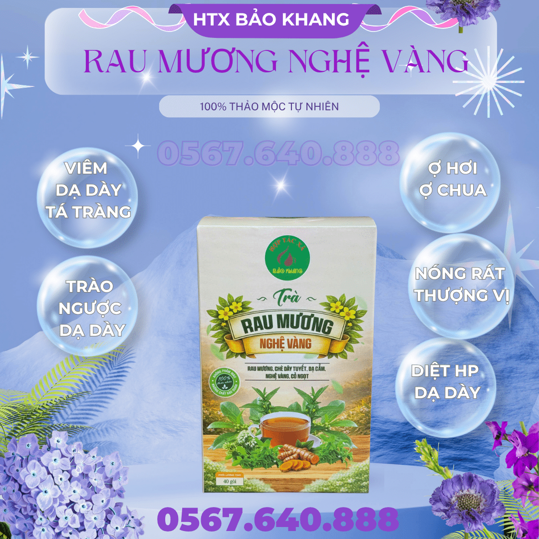 Trà Túi Lọc Rau Mương Nghệ Vàng Bảo Khang