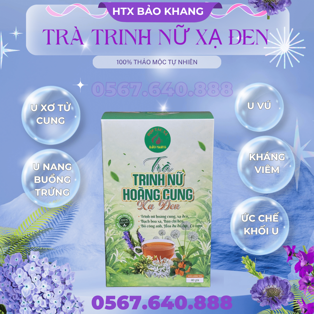 Trà Túi Lọc Trinh Nữ Hoàng Cung Xạ Đen Bảo Khang