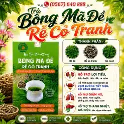 Trà Túi Lọc Bông Mã Đề Rễ Cỏ Tranh Bảo Khang