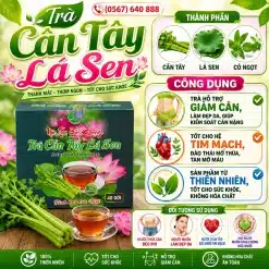 Trà Túi Lọc Cần Tây Lá Sen Bảo Khang