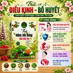 Trà Túi Lọc Mâm Xôi Rừng Bầu Đất Tím Bảo Khang