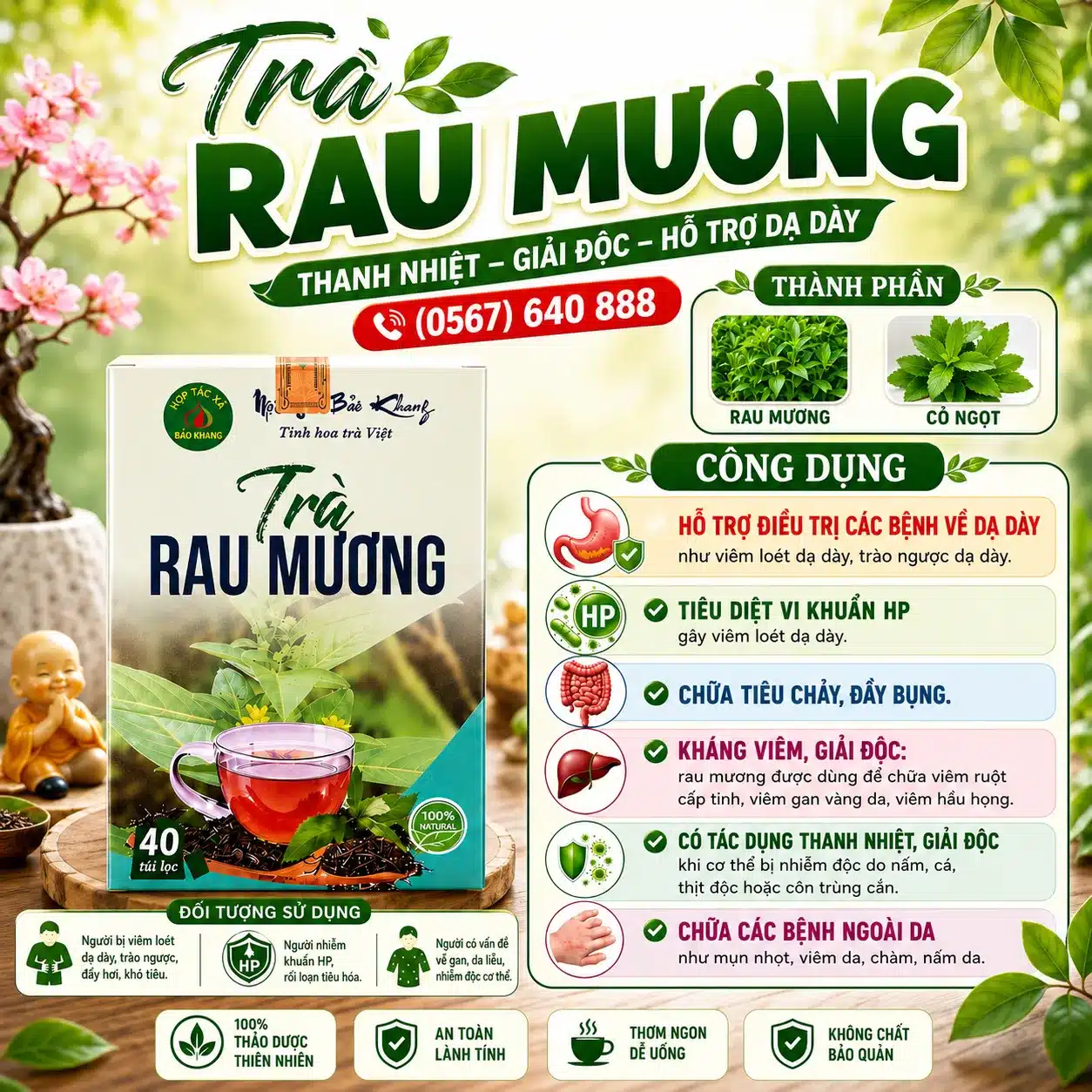 Trà Túi Lọc Cây Rau Mương Bảo Khang