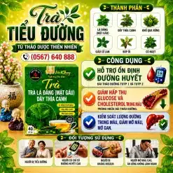 Trà Túi Lọc Lá Đắng (Mật Gấu) Dây Thìa Canh Bảo Khang (Tiểu Đường)